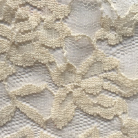 Tissu en dentelle florale en polyester/coton de haute qualité, très vendu, pour robe de mariée