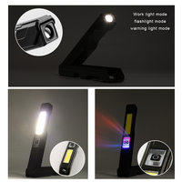 Lampe mécanique à LED magnétique multifonctionnelle avec règle pour atelier de réparation de voiture Lampe de travail COB rechargeable pliable