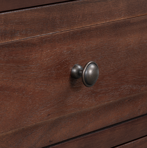 Modern Wood Nightstand with 3 Drawers and Smooth Gliding Rails Eco-Friendly <b>Bedside</b> Cabinet with Metal Handle - Product Image 4