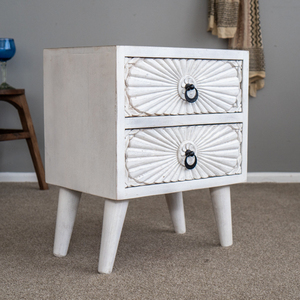 Durable Multifunction Wooden Side Table Natural Solid Wood End Table Modern Contemporary Bedside Furniture Luxury Home Decor - Product Image 2