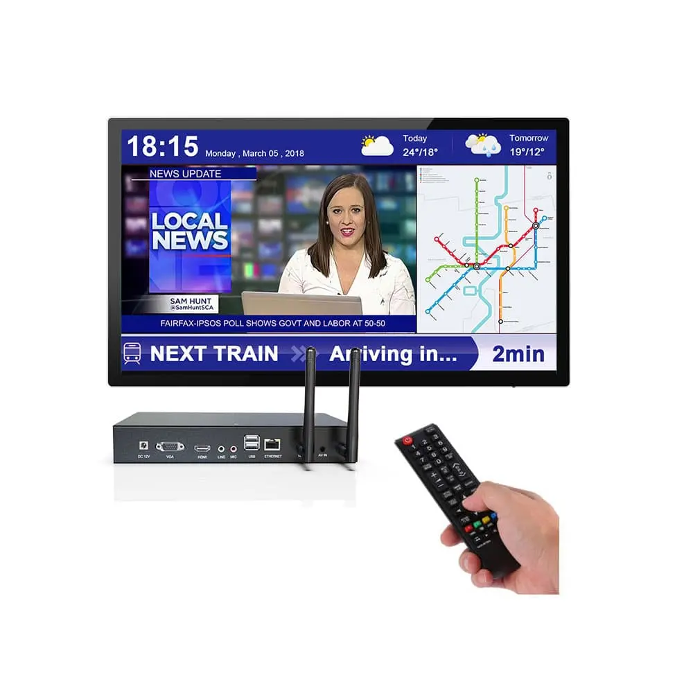 Werbe box All-In-One-Hardware Cloud-basierter Digital Signage Player