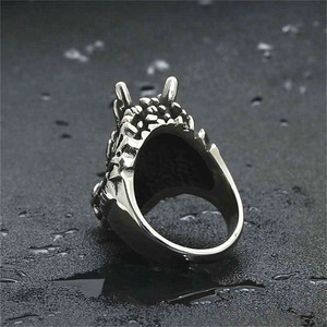 <b>Dragon</b> <b>Ring</b> Men's Stainless Steel Animal Design Retro Punk Style Silver Color Jewelry Gift 26057 - Product Image 2