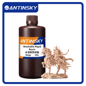 เรซิ่นแข็งแบบล้างน้ำได้ Antinsky สำหรับเครื่องพิมพ์ 3 มิติ DLP LCD 405nm 1 กก. ความแม่นยำสูง หดตัวต่ำ ความบริสุทธิ์ 100% - Product Image 5