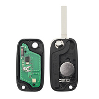 Clé de véhicule pliable à 3 boutons avec puce PCF7961 433 MHz pour Renault Scenic III, Megane III, Fluence 2009-2015
