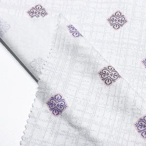 Tela Estampada de Mezcla de Algodón CVC Ivan Textile, 160-170G, Tejido de Punto Interlock Elástico de Doble Cara para Moda Femenina - Product Image 4