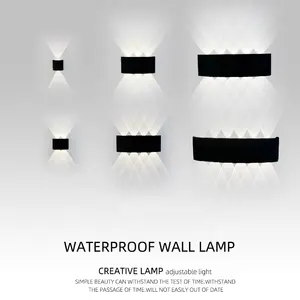 مصابيح حائط من الألمونيوم للتزيين الحديث ، للاستخدام الداخلي ، بسعر الجملة رخيص Led ، إضاءة حائط بيضاء دافئة IP65 ، لغرفة المعيشة
