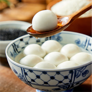 Tangyuan surgelé <span class=keywords><strong>de</strong></span> qualité supérieure (Sésame <span class=keywords><strong>noir</strong></span>) - Garniture artisanale crémeuse, saine, sans conservateur, dessert prêt à cuisiner - Product Image 4