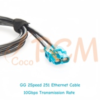 Câble Ethernet automobile Gigabit 2 en 1 E6K10B-1CAZ5-Z à double port Rosenberger original pour Ethernet automobile