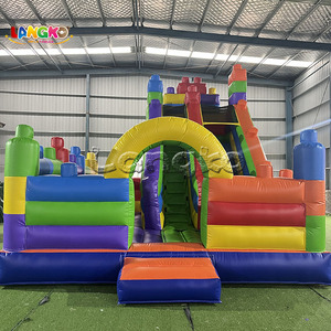 Castillos Inflables para Fiestas, Bloques de Construcción Mágicos, Castillo Hinchable, Castillo de Brinco Inflable para Niños con Parque Acuático - Product Image 4
