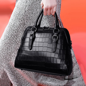 Bolso de Hombro Mini de Moda para Mujer, de Cuero Genuino, con Solapa a Cuadros, Estilo Casual, Bandolera - Product Image 1