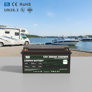 12.8V 200Ah JREPower JszE-LF15185ME半固体LiFePO4スマートBMS付きエネルギー貯蔵用トラックバッテリー - Product Image 1