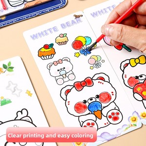 Livre de coloriage à l'<span class=keywords><strong>aquarelle</strong></span> et à la gouache pour enfants YEKO, pour les élèves de maternelle et d'école primaire - Livre d'art portable pour le graffiti, modèle B527 - Product Image 4