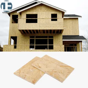 TOPOCEAN OSB3 OSB Board per la costruzione compensato 4x8 7/16 fornitura all'ingrosso cina 12mm 18mm piastre prezzi flakeboards