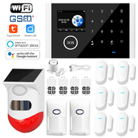 Système de sécurité domestique Tuya WiFi GSM 2G, alarme anti-cambriolage, détection de mouvement, contrôle par application 12V, Tuya Smart/Smart Life Alexa Google Home