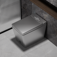 Ensemble de bidet de toilette en céramique intelligent haut de gamme WC carré avec télécommande S-Trap Drainage siège chauffage salle de bain articles sanitaires