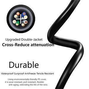 GHT 10Gigabit Red Estable Rápido Exterior <span class=keywords><strong>UTP</strong></span>/FTP/SFTP Cat <span class=keywords><strong>6A</strong></span> Cable CAT5E Cat6 305m Exterior exterior Cat6 cable cobre puro - Product Image 5