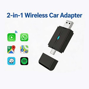 INPUTECH 2 In 1 <b>USB</b> Type-C Wireless Car Adapter Convert Wired to Wireless Car Connectivity For Factory Wired Car Play Vehicles - Product Image 2