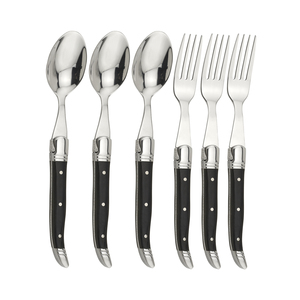 Fournitures hôtelières Nouveaux produits Ensemble de couverts 6 pièces Ensemble de cuillères, fourchettes et couteaux de luxe Boîte cadeau - Product Image 1