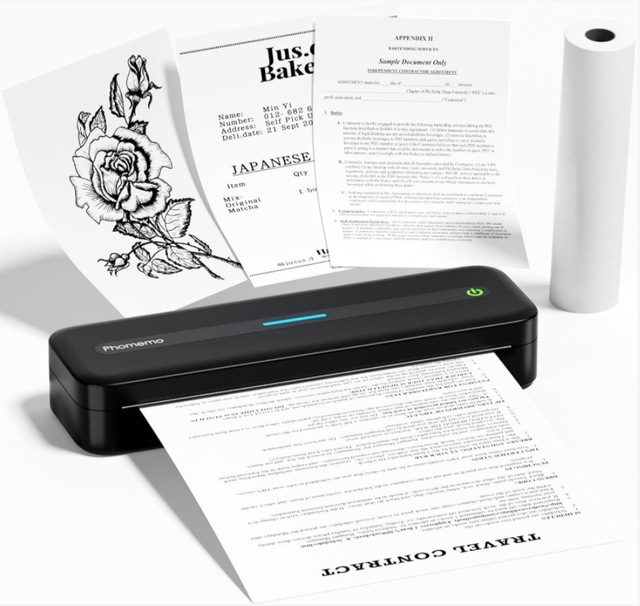 Phomemo M832 Inkless Thermal Pocket Printer Business Met Multiple Printing 300DPI Print Clear Mini Mobile Portable Printer