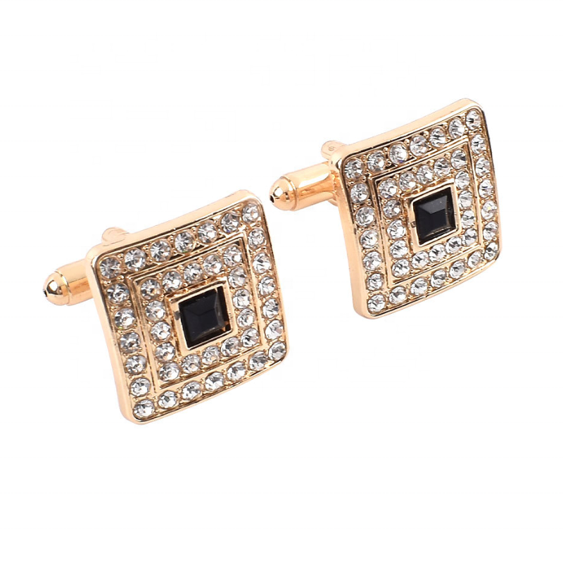 Luxury Logo Cufflinks Custom Gold Plated