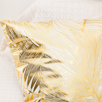 Housse de coussin personnalisée par sublimation, motif géométrique doré, pour canapé