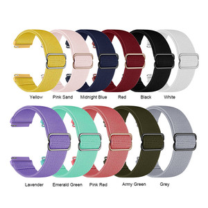 Cinturino sportivo in nylon per <span class=keywords><strong>Samsung</strong></span>/fascia per Fitbit/fascia per cinturini in nylon elasticizzato Huawei 20mm 22mm - Product Image 2