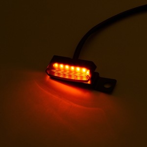 אישור Emark זורם מים אוניברסלי מיני LED אופנועים הפעילו אות אור בלם מצמד מנוף Flashers עבור הארלי XL883 - Product Image 5