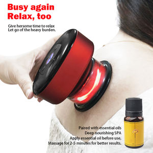 Juego de ventosas eléctricas para terapia de luz roja inteligente de 12 velocidades, masaje y calefacción para máquina masajeadora de cuello y cuerpo - Product Image 4