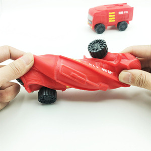 New Arrival Creative Sand-Filled Fire Truck Soft Slow Rebound Stretch and <b>Squeeze</b> Stress Relief Squishy Toy for Kids Boys Girls - Product Image 2