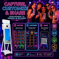 Photomaton portable Magic Mirror avec valise de transport pour mariage et fête