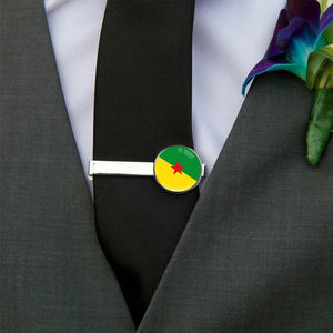 80 modèles de bijoux : épingles à cravate, broches, anneaux, boutons de manchette, colliers, bracelets, boucles d'oreilles, porte-clés, ensemble de bijoux avec drapeau et carte de la Guyane Française - Product Image 6