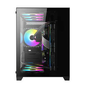 Best-seller Boîtier et tour d'ordinateur personnalisé OEM Boîtier pour ordinateur ATX Micro-ATX Ventilateur de refroidissement pour jeu RVB Armoire pour ordinateur avec alimentation ATX - Product Image 3