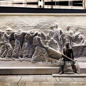 Sculpture en pierre sur le thème de l'amour, sculpture en marbre doré, scènes de personnages historiques, art mural, intérieur extérieur - Product Image 2