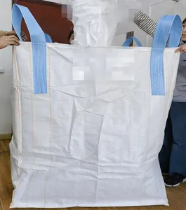 पीपी बुना जंबो 1 टन बड़ा बैग 1000 किलो कपड़ा एफआईबीसी बैग थोक 1.5 टन 1500 किलो थोक जंबो बैग