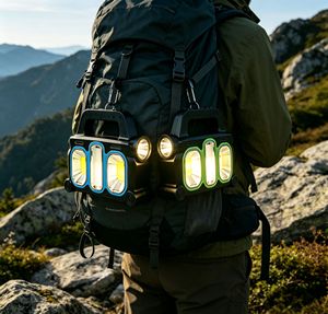 Rechargeable COB LED <b>work</b> <b>light</b>, multi-functional outdoor camping flashlight, emergency inspection spotlight, searchlight - Product Image 3