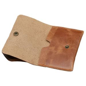 กระเป๋าสตางค์หนังแท้ Crazy Horse จากโรงงานโดยตรง รุ่น K Wallet สำหรับผู้ชาย ดีไซน์เรียบง่าย คลาสสิก หนังวัวแท้คุณภาพสูง สไตล์เรโทรลำลอง - Product Image 4