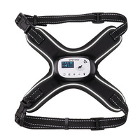Collier de dressage intelligent pour chien étanche IP67 avec GPS, système de clôture électrique, portée de 1500 m, autonomie de 30 jours, rechargeable
