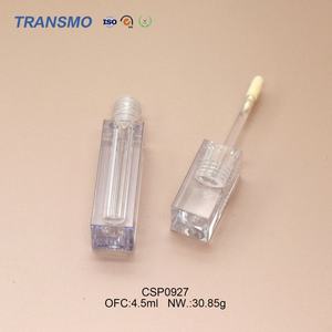 Tubes de gloss transparents, emballage personnalisé de tubes de rouge à lèvres liquide, tubes carrés de 4,5 ml pour gloss, emballage de baume à lèvres, applicateur de gloss - Product Image 3