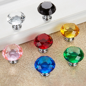 Furniture Kitchen Crystal <b>Drawer</b> Handles Glass Door Knobs Crystal Cabinet Knobs - Product Image 4