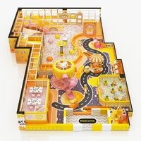 Équipement de terrain de jeu intérieur commercial personnalisable Saidi, construction métallique robuste, grande capacité pour les écoles maternelles et les centres commerciaux