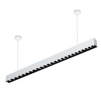 Lumière de bande LED, lustre en aluminium en forme de barre pour hôtel, lumière de grille, à intensité variable, CRI élevé 90