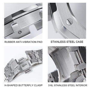 Gu-ga2100 — bracelet de <span class=keywords><strong>montre</strong></span> en acier inoxydable, lanière de <span class=keywords><strong>montre</strong></span> métallique brillante 26mm <span class=keywords><strong>gshock</strong></span> pour hommes - Product Image 5