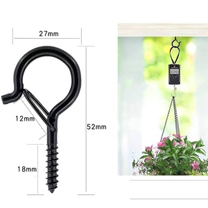 <b>Hanger</b> Hooks with Safety Buckle Windproof Screw Hooks <b>for</b> Hanging <b>Outdoor</b> String <b>Lights</b> Ceiling Hooks Plants <b>Christmas</b> <b>Lights</b> - Product Image 6