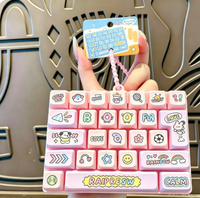Porte-clés Clavier Anti-Stress 26 Touches Motif Dessin Animé, Jouet Anti-Stress, Décoration de Bureau Amusante et Cadeau d'Anniversaire - Grande Vente