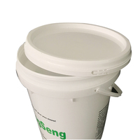 Seau en PP de qualité alimentaire à ouverture large et faible gravité 20LF-3, impression personnalisée, anti-renversement pour application de peinture lourde sur site