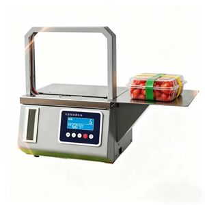 Machine à cerclage automatique double matériau, très vendue, pour l'agriculture, le bureau, la <span class=keywords><strong>pharmacie</strong></span>, les légumes, les documents, les livres et les fournitures médicales - Product Image 1