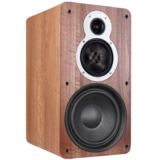 High Quality Sound Wooden Home Theater System Bookshelf Speaker Sound System Active Bookshelf Speakers Walnut Speaker