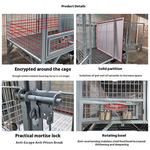 Jaula <span class=keywords><strong>para</strong></span> mascotas grande, mediana, extra grande, <span class=keywords><strong>para</strong></span> perros, incluyendo pastores alemanes, alambre de acero, marco de hierro, patrón de animales, <span class=keywords><strong>casa</strong></span> <span class=keywords><strong>para</strong></span> perros al aire libre - Product Image 3