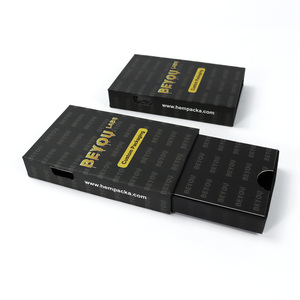 Boîte à cigarettes carrée en papier à tirer personnalisée avec logo, fabrication artisanale, 5 paquets, emballage de luxe résistant aux enfants, boîte pré-roulée pour cône - Product Image 2