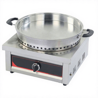Cuisinière à gaz professionnelle robuste pour pains frits, en aluminium, avec réduction du bruit et nettoyage facile, pour équipement de restauration professionnelle